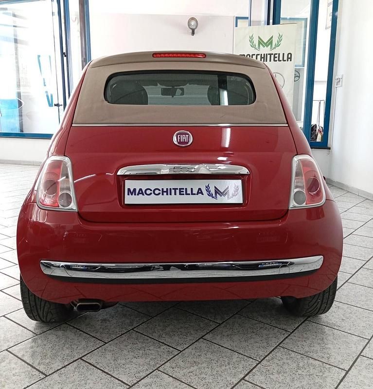Usata Fiat 500C Lounge 95 CV (69 kW) 2011 Rosso Cabrio