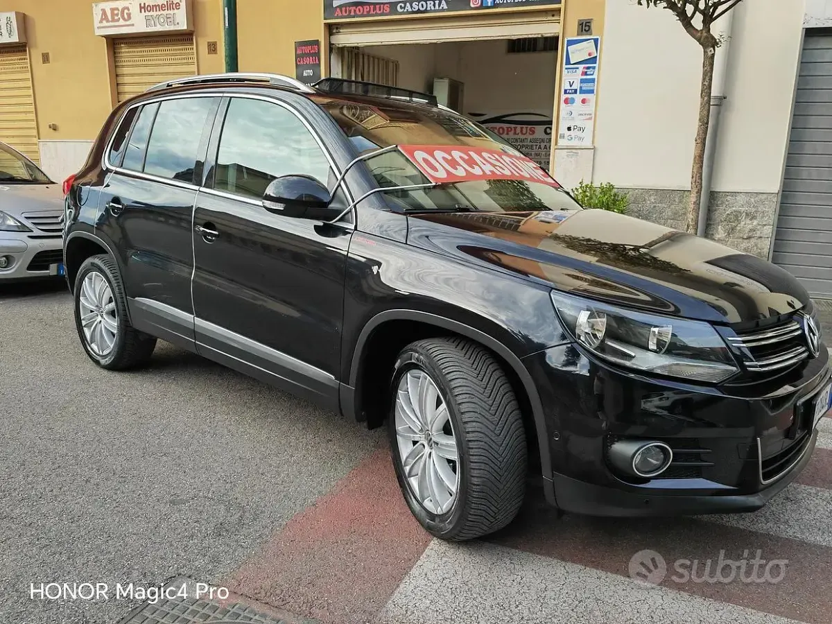 Usata VW Tiguan Business 110 CV (80 kW) 2012 Nero SUV
