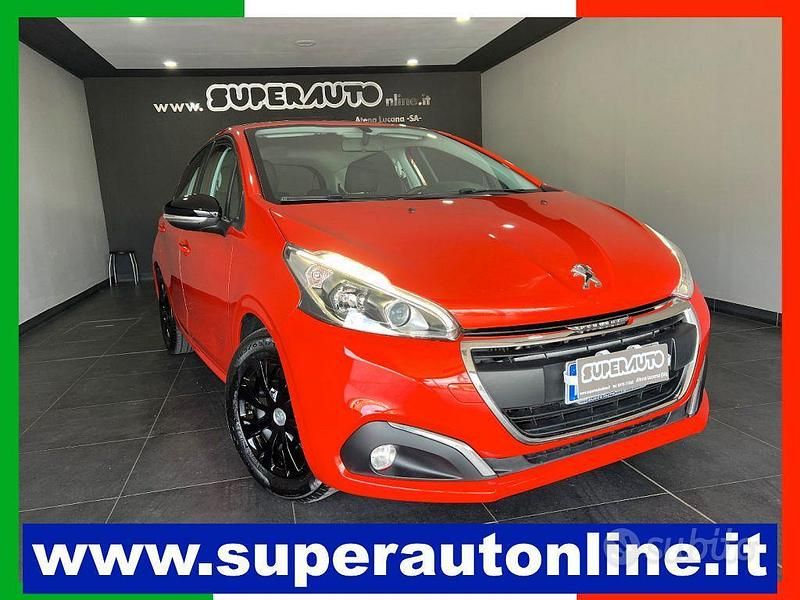 Usata Peugeot 208 75 CV (55 kW) 2018 Arancione Utilitaria