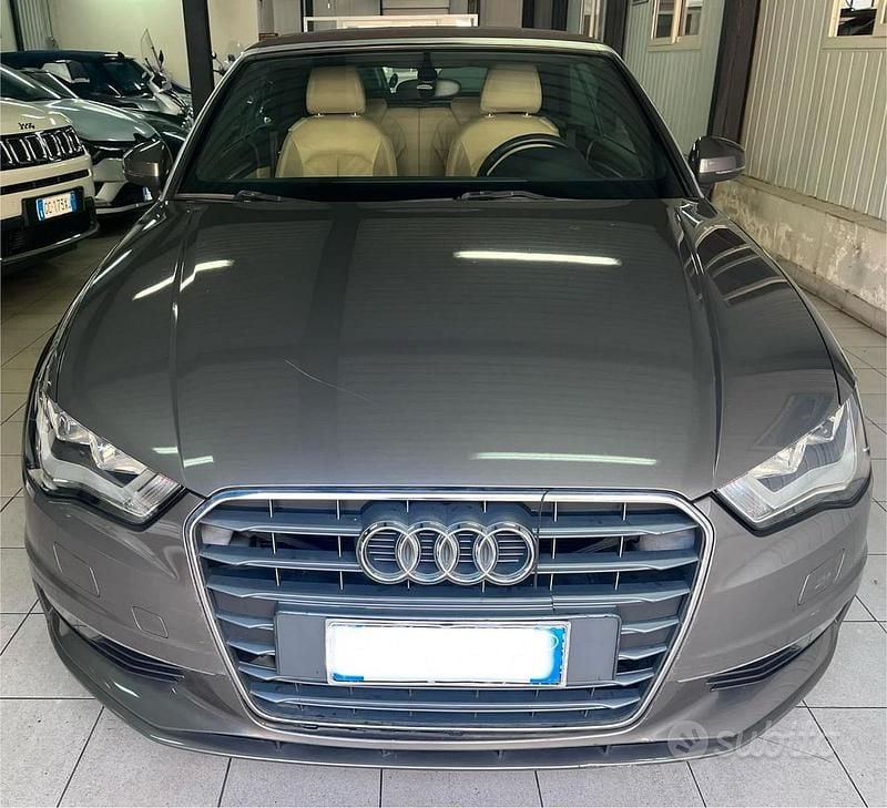 Grigio Usata 2014 Audi A3 Cabriolet Cabrio | 14.500 € (Super prezzo) - Immagine 1/4