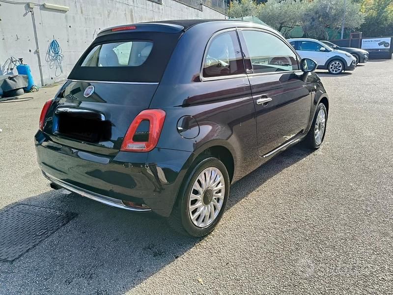 Usata Fiat 500C 69 CV (50 kW) 2017 Nero Cabrio