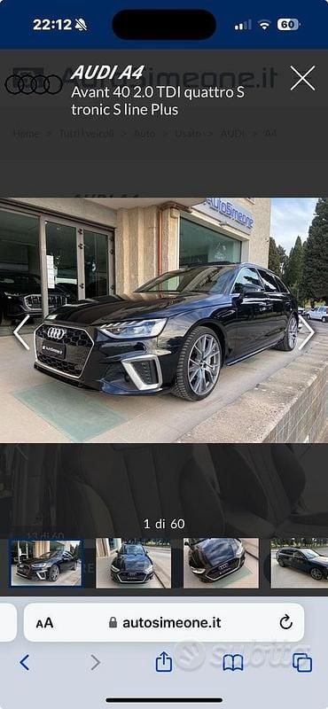 Usata Audi A4 190 CV (139 kW) 2020 Nero Station wagon