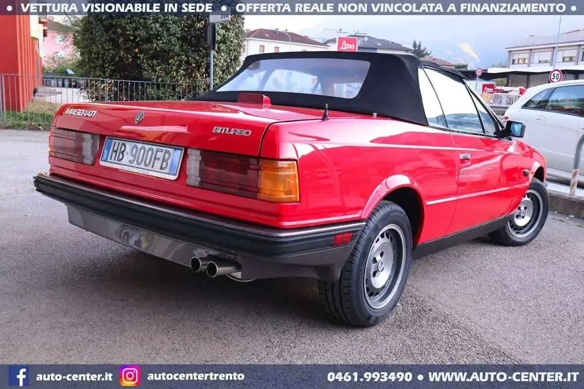 Usata Maserati Spyder 184 CV (135 kW) 1986 Rosso Cabrio