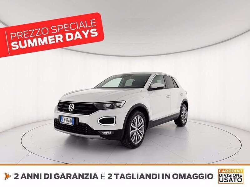 Bianco Usata 2018 VW T-Roc Advance SUV | 21.520 € (Ottimo prezzo) - Immagine 1/3