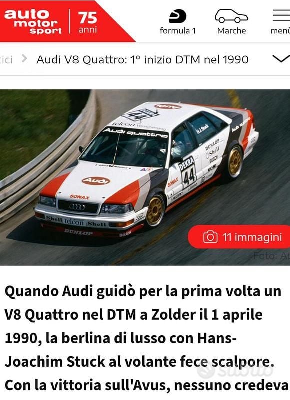 Usata Audi Quattro 1989 Coupé