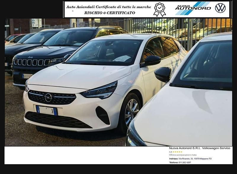Summit white brillante Usata 2023 Opel Corsa Elegance Tre volumi | 11.300 € (Super prezzo) - Immagine 1/4