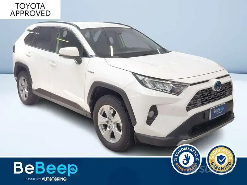 Usata Toyota RAV4 Hybrid Active 218 CV (160 kW) 2020 Bianco pastello SUV