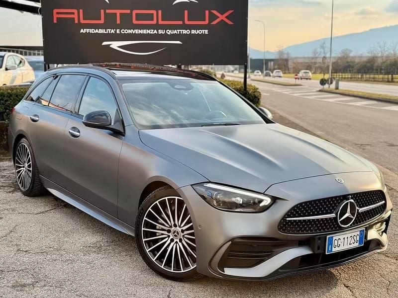 Usata Mercedes C220 Premium 199 CV (146 kW) 2021 Grigio Station wagon