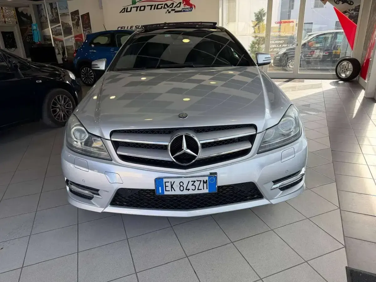 Usata Mercedes C220 Executive 170 CV (125 kW) 2012 Argento Coupé