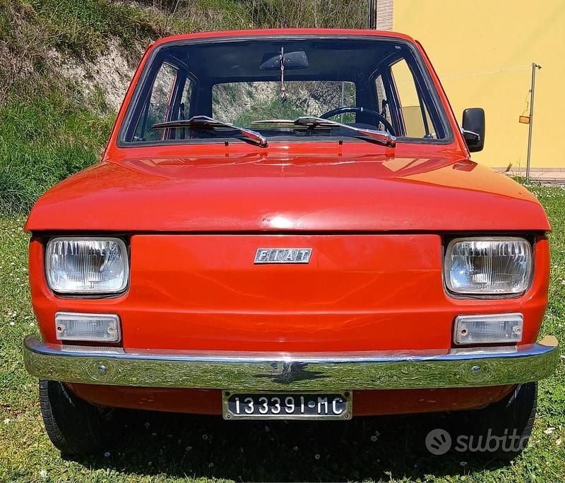 Usata Fiat 126 1970 Rosso Utilitaria