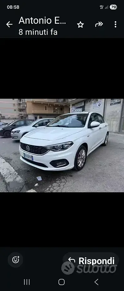 Usata Fiat Tipo 95 CV (69 kW) 2016 Bianco Berlina