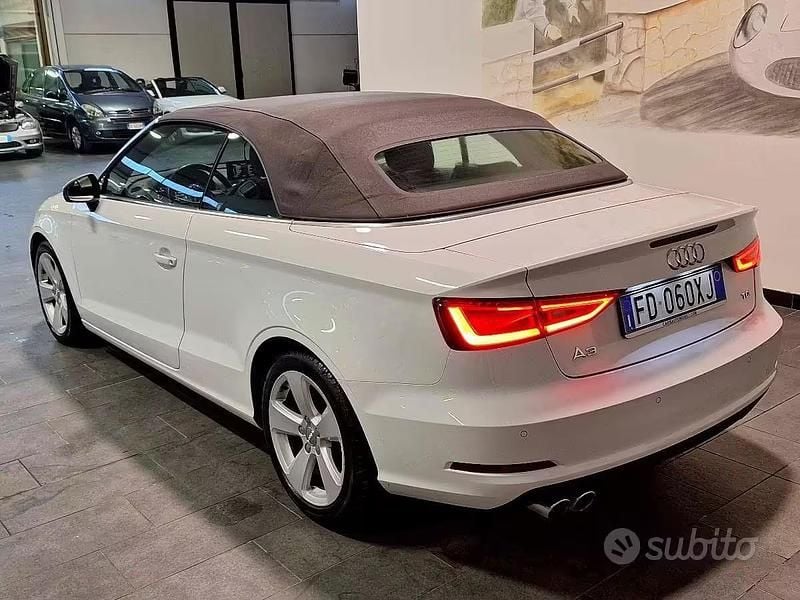 Usata Audi A3 Cabriolet Ambition 150 CV (110 kW) 2016 Bianco Cabrio