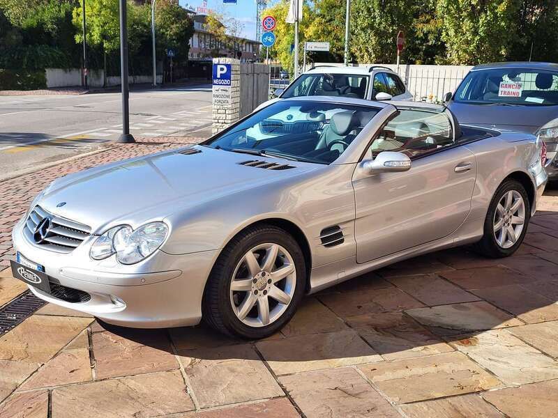 Argento Usata 2003 Mercedes SL350 Cabrio | 29.500 € (Buon prezzo) - Immagine 1/4