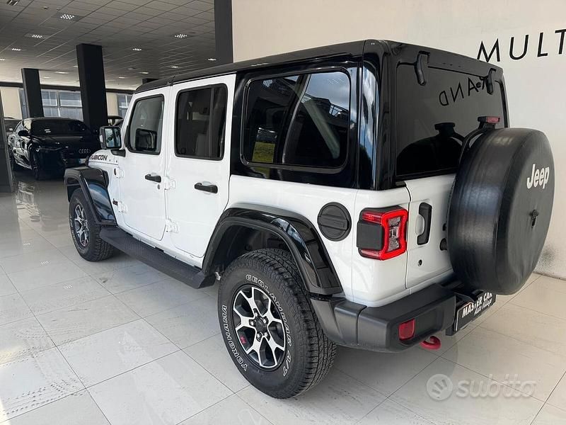 Usata Jeep Wrangler Unlimited Rubicon 200 CV (147 kW) 2020 Bianco SUV