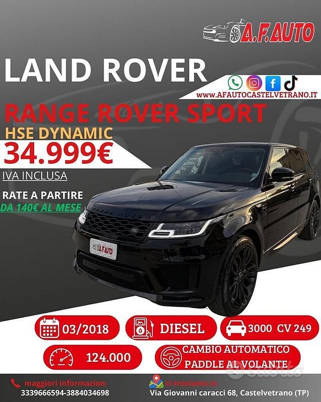 Usata Land Rover Range Rover Sport HSE Dynamic 2018 Nero SUV