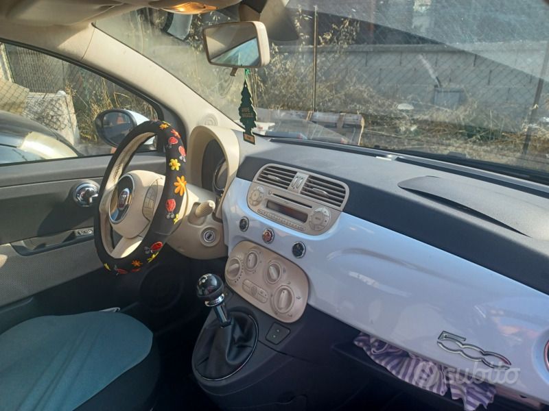 Usata Fiat 500 Lounge 69 CV (50 kW) 2010 Bianco Berlina