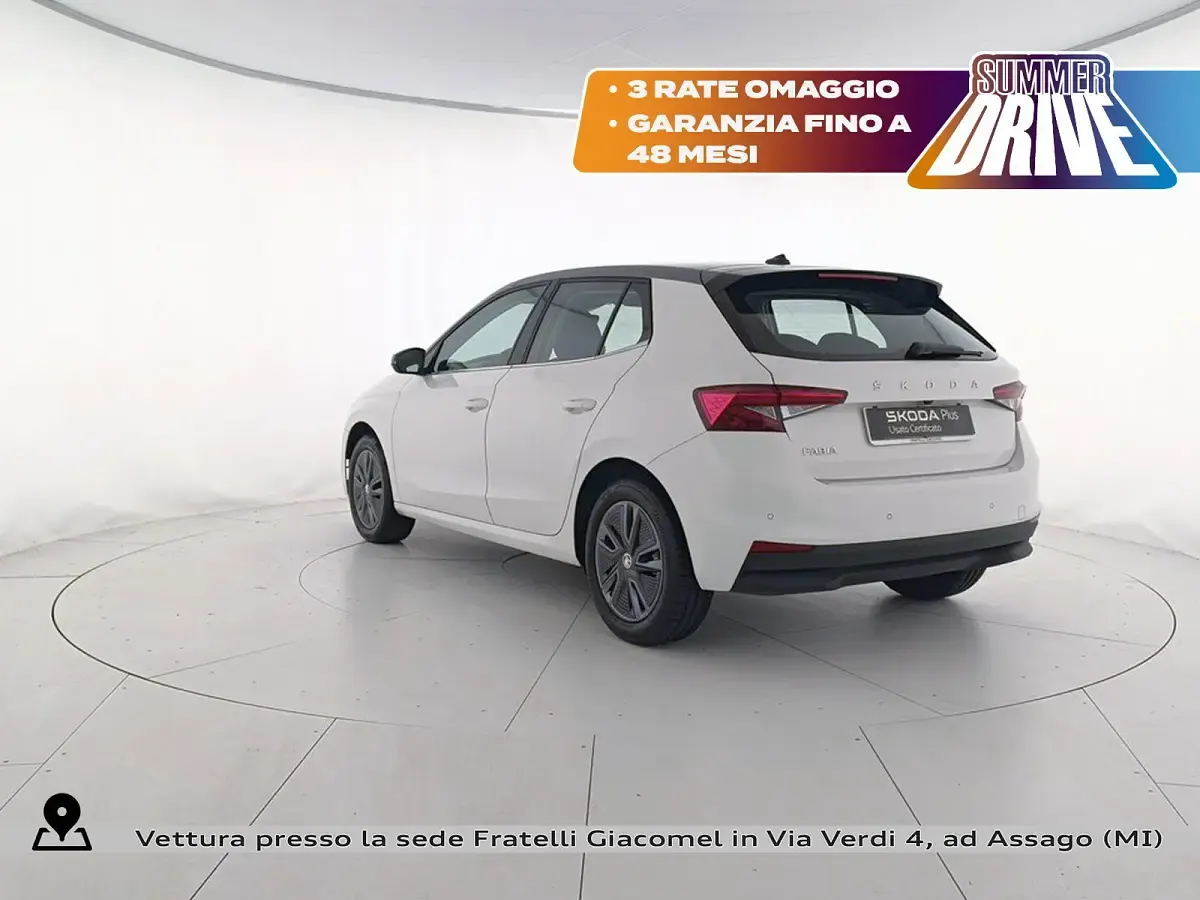 Usata Skoda Fabia Style 80 CV (58 kW) 2023 Bianco magnolia grigio graphite metalliz Utilitaria