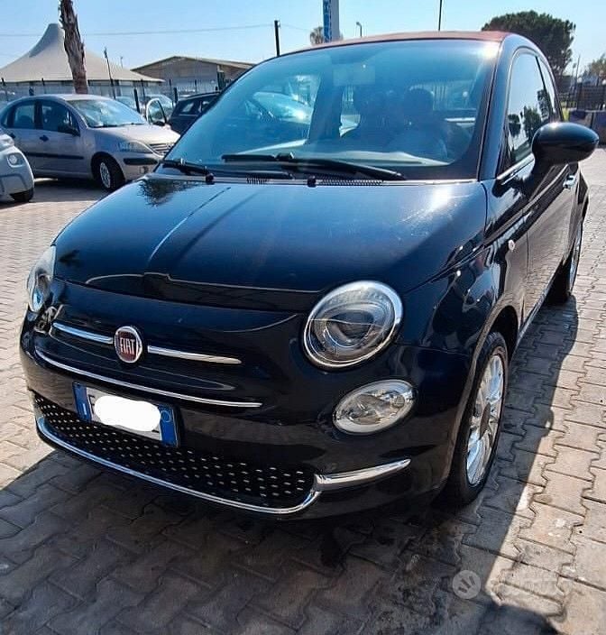 Usata Fiat 500 Lounge 69 CV (50 kW) 2017 Nero Cabrio