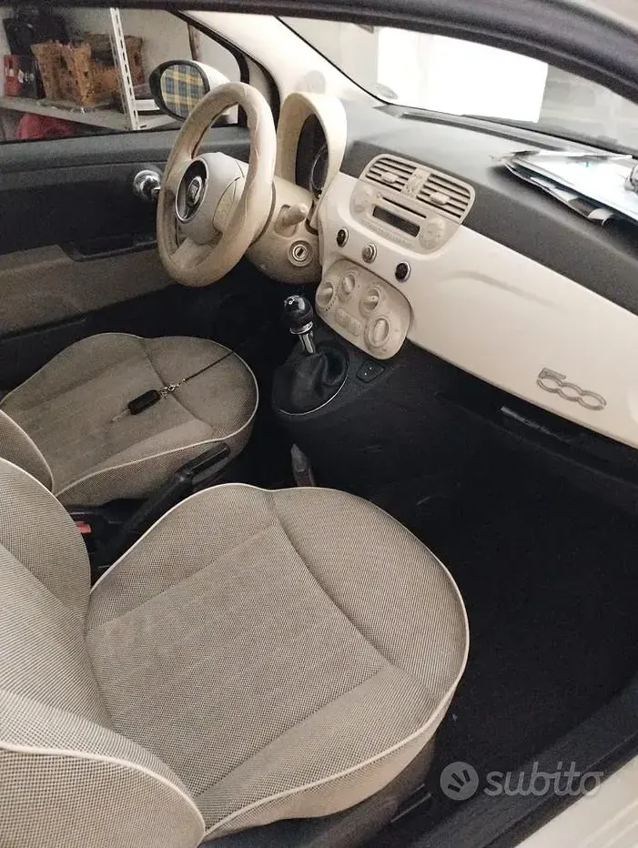 Usata Fiat 500 75 CV (55 kW) 2010 Bianco Berlina
