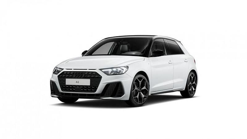 Nuova Audi A1 Sportback 2025 Bianco ghiacciaio metallizzato nero mito Utilitaria