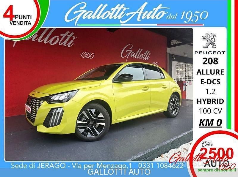 Nuova Peugeot 208 Allure 101 CV (74 kW) 2025 Giallo Utilitaria