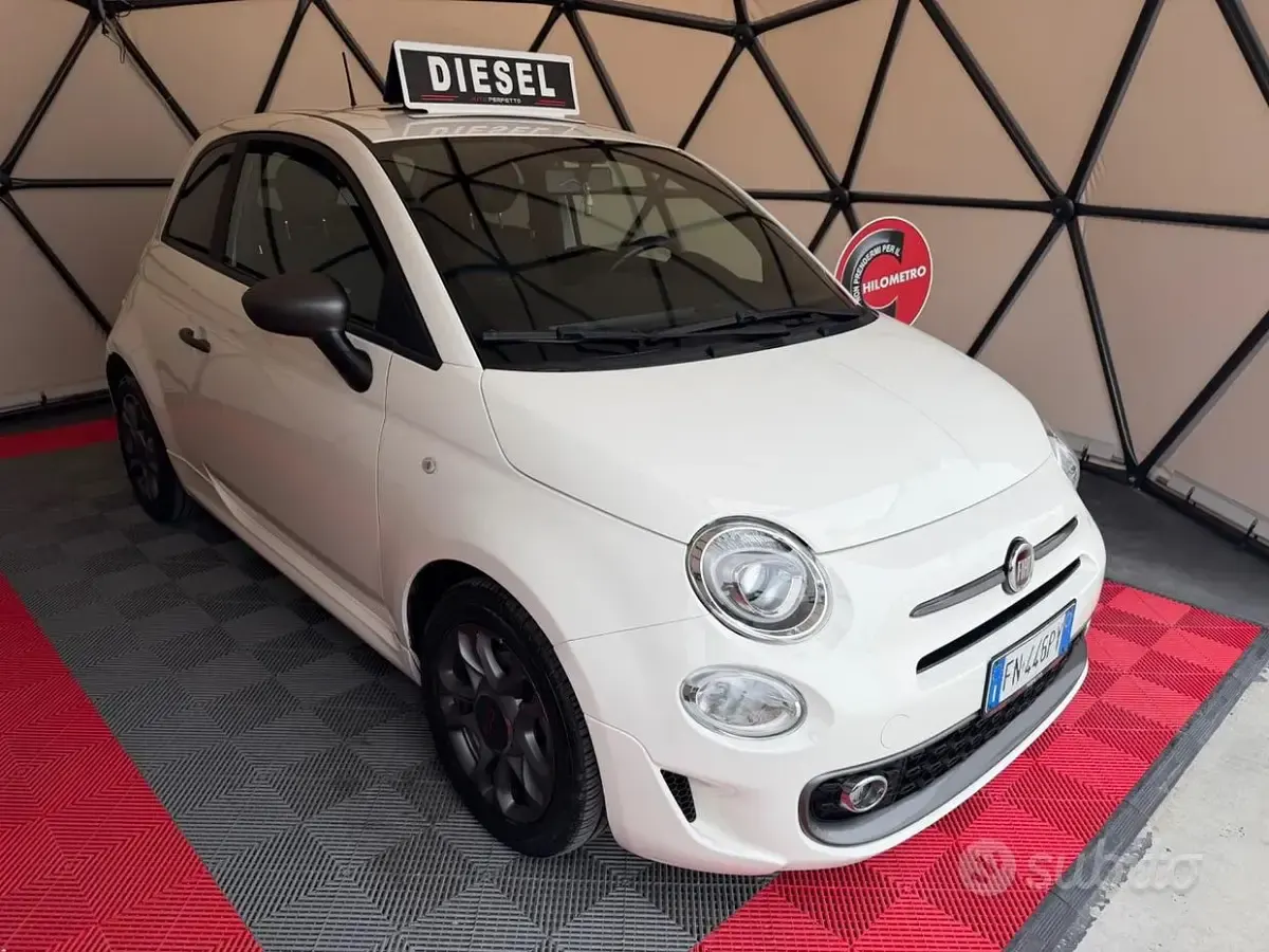 Usata Fiat 500 S 95 CV (69 kW) 2018 Bianco Berlina