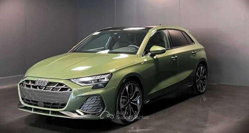 Nuova Audi A3 S-Line 150 CV (110 kW) 2025 Verde Berlina