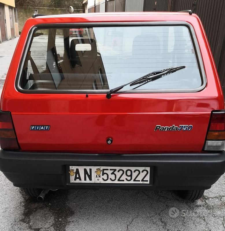 Usata Fiat Panda 1991 Rosso Utilitaria