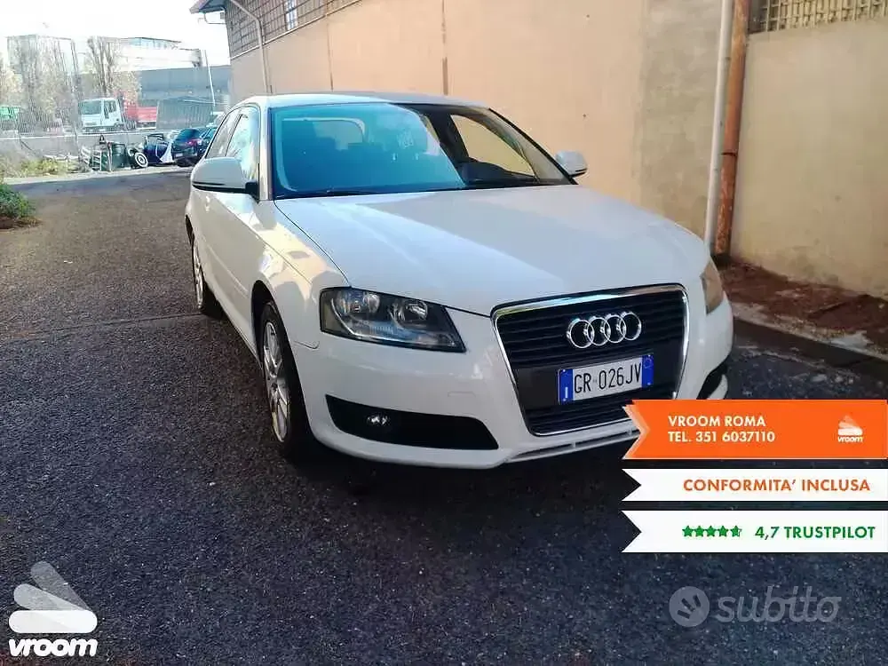 Usado Audi A3 Ambition 160 CV (117 kW) 2010 Blanco Utilitario
