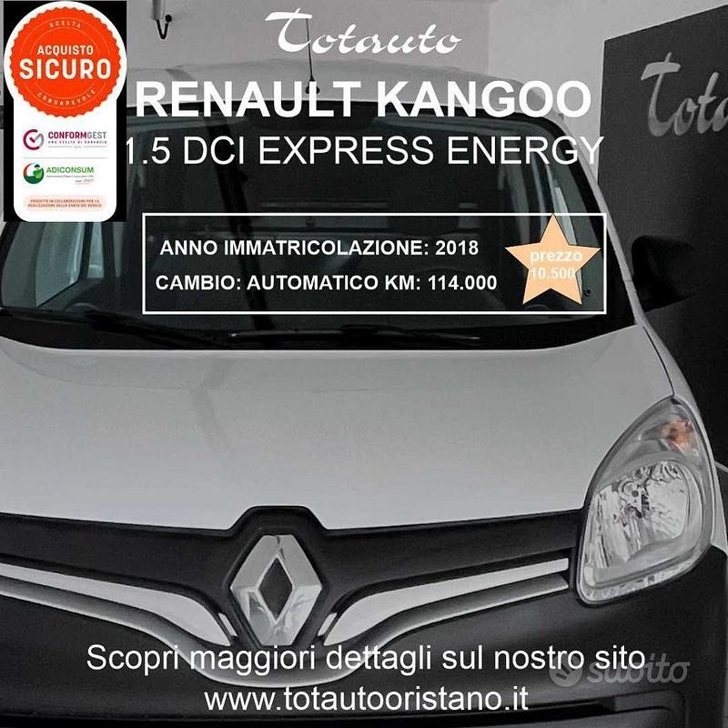 Usata Renault Kangoo 75 CV (55 kW) 2018 Bianco Monovolume