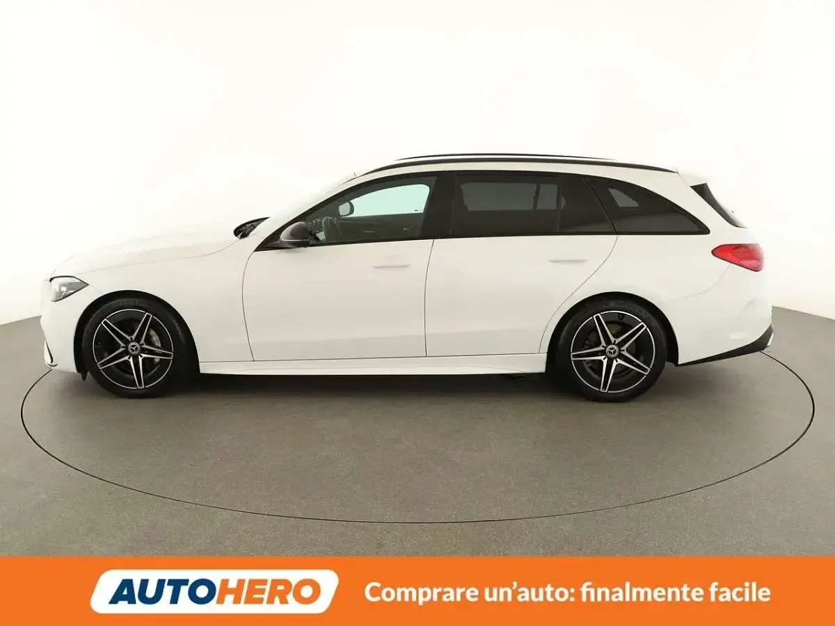 Usata Mercedes C200 AMG line 204 CV (150 kW) 2021 Bianco Station wagon