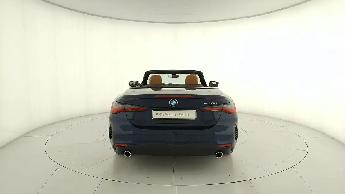 Usata BMW 420 Sport Line 190 CV (139 kW) 2022 Blu Cabrio
