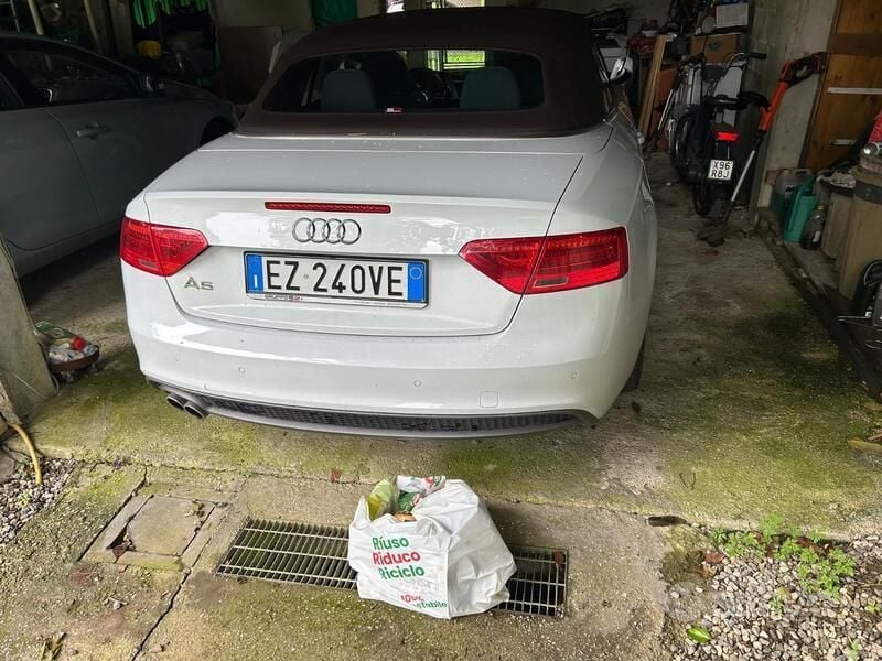 Usata Audi A5 Cabriolet S-Line 177 CV (130 kW) 2015 Bianco Cabrio