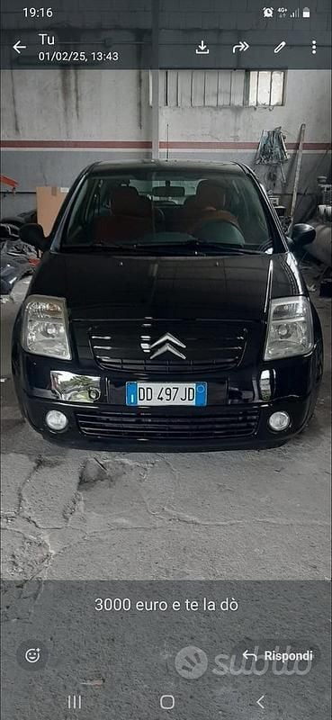 Usata Citroën C2 Elegance 60 CV (44 kW) 2007 Nero Utilitaria