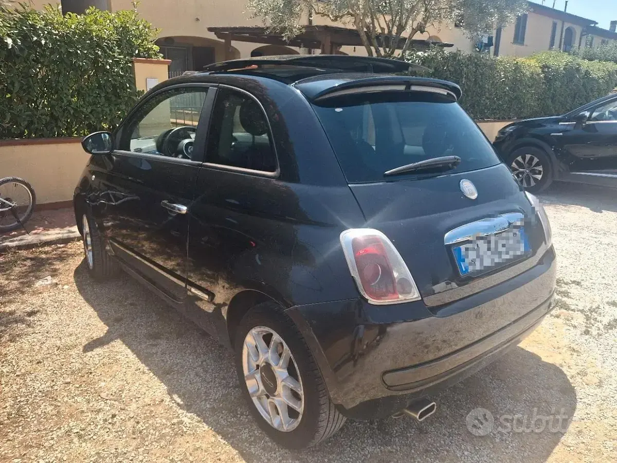 Usata Fiat 500 100 CV (73 kW) 2010 Nero Utilitaria