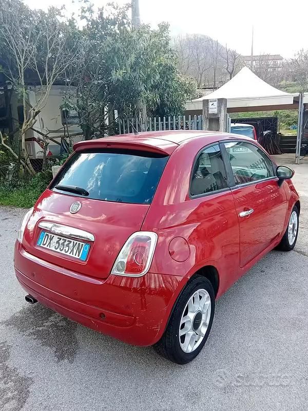 Usata Fiat 500 Lounge 75 CV (55 kW) 2009 Rosso Cabrio
