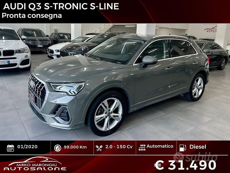 Grigio Usata 2020 Audi Q3 S-Line SUV | 29.990 € (Buon prezzo) - Immagine 1/4