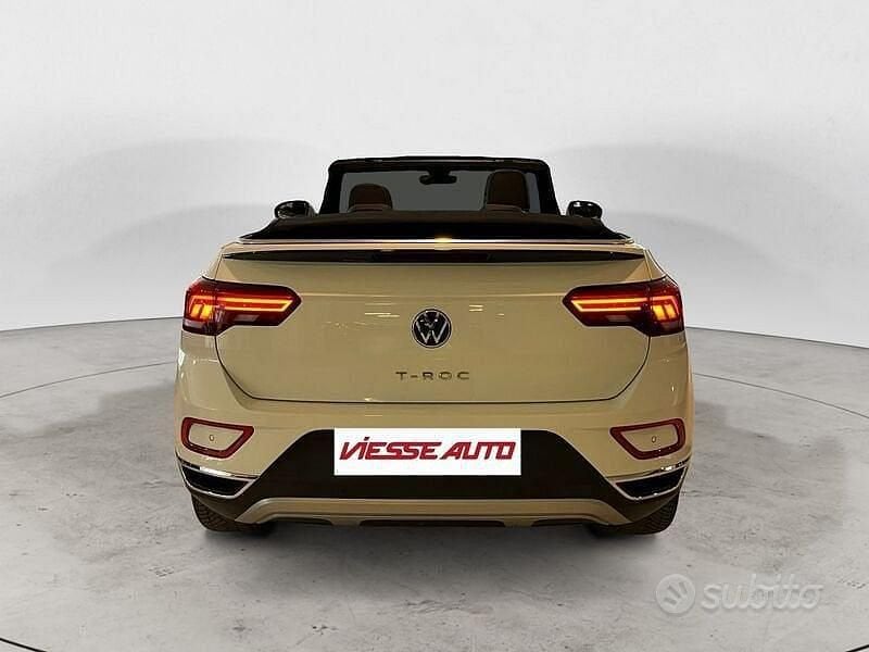 Usata VW T-Roc Cabriolet Style 110 CV (80 kW) 2022 Bianco Cabrio