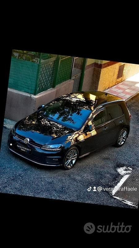 Usata VW Golf VII R-line 110 CV (80 kW) 2016 Nero Berlina