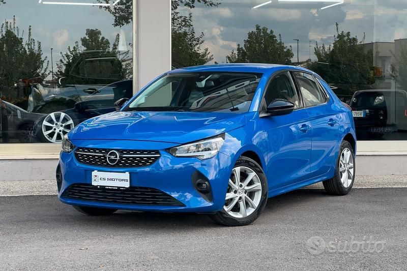 Usata Opel Corsa Elegance 101 CV (74 kW) 2021 Blu Berlina