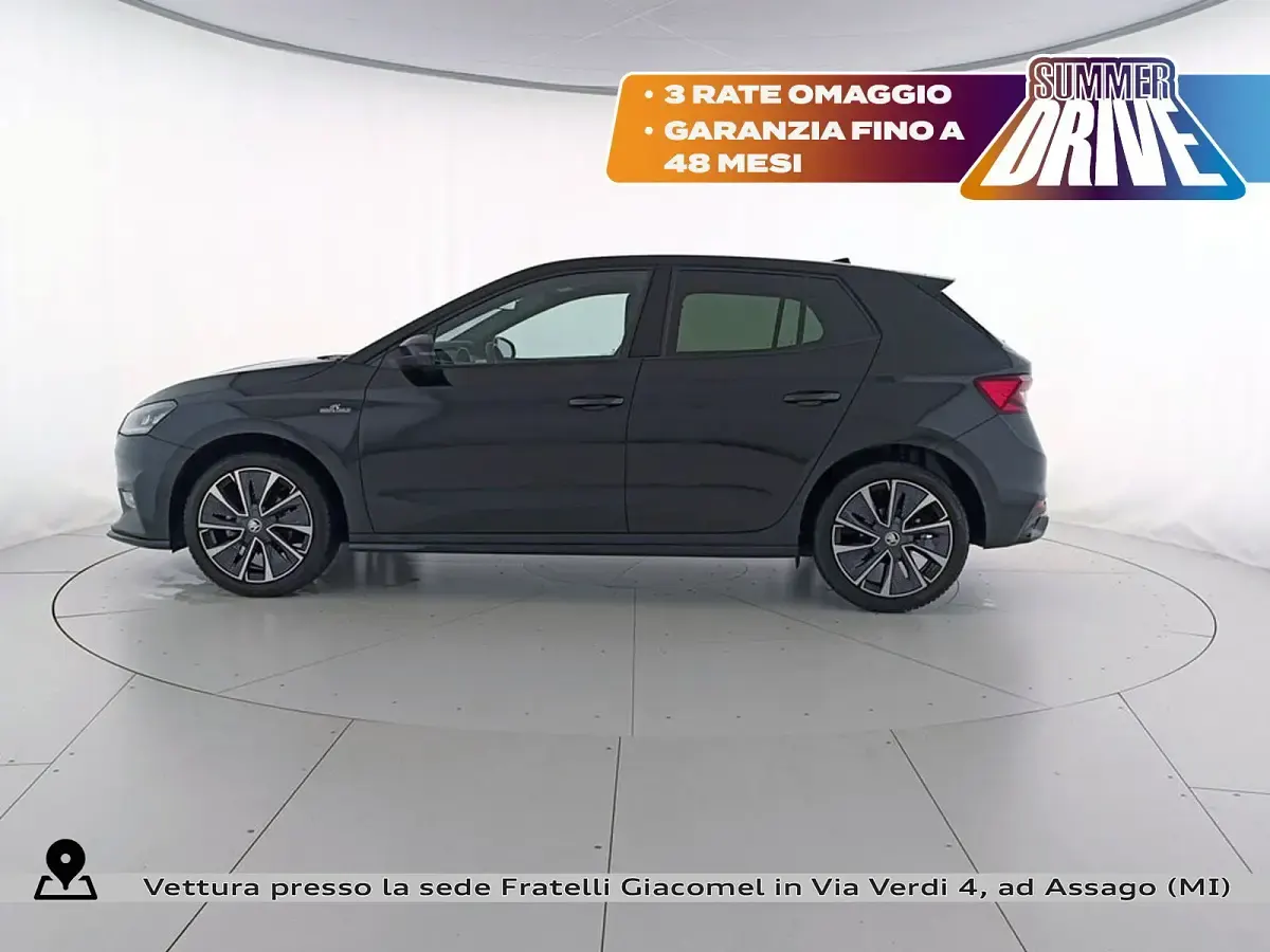 Usata Skoda Fabia Monte Carlo 80 CV (58 kW) 2023 Nero tulipano perlato Utilitaria