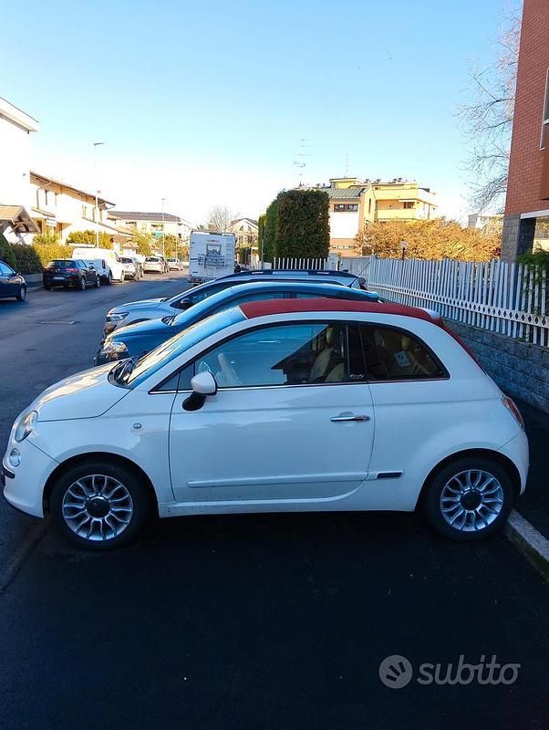 Usata Fiat 500C Lounge 2010 Bianco Cabrio