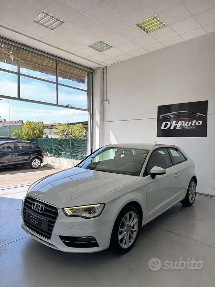 Usata Audi A3 Ambition 110 CV (80 kW) 2015 Bianco Berlina