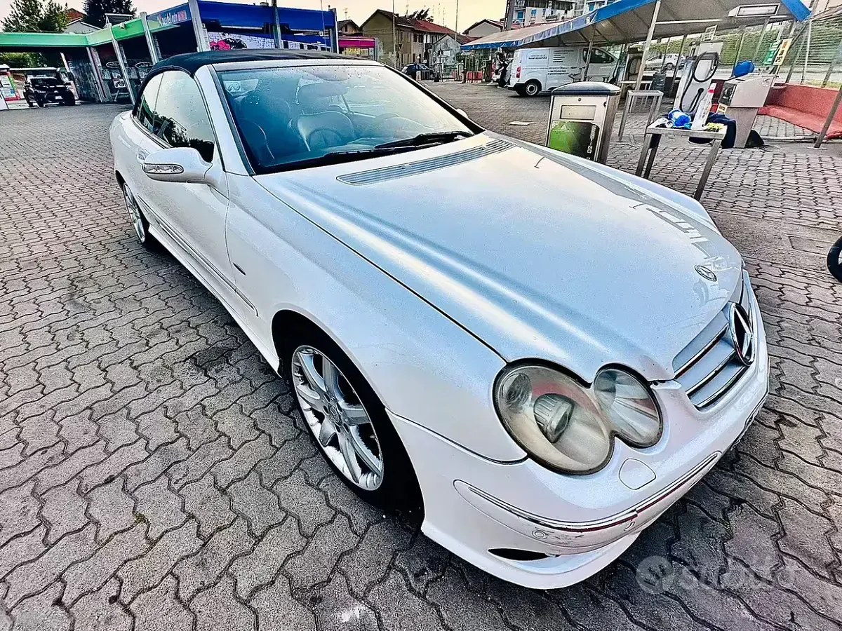 Usata Mercedes CLK200 AMG 184 CV (135 kW) 2008 Bianco Cabrio