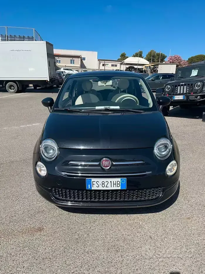 Usata Fiat 500 Lounge 69 CV (50 kW) 2018 Nero Berlina