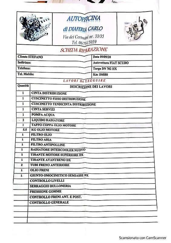 Usata Fiat Scudo 163 CV (119 kW) 2008 Bianco Furgone