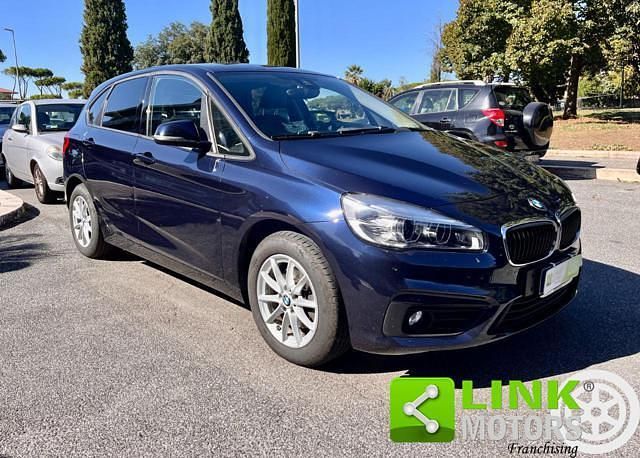 Usata BMW 218 Active Tourer Advantage 150 CV (110 kW) 2015 Blu Monovolume