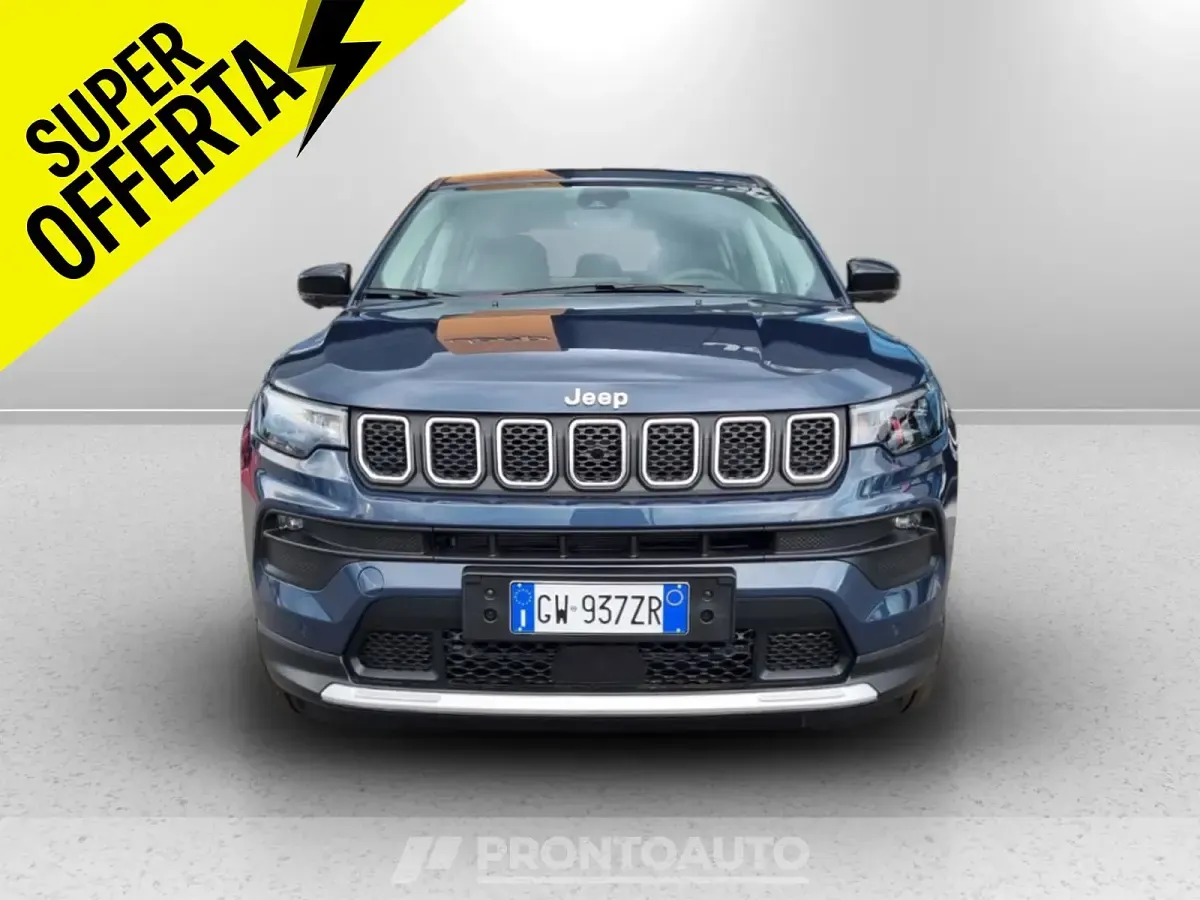 Nuova Jeep Compass Altitude 130 CV (95 kW) 2025 Nerosedili in tessuto e tecnopelle neri con cuciture grigie SUV