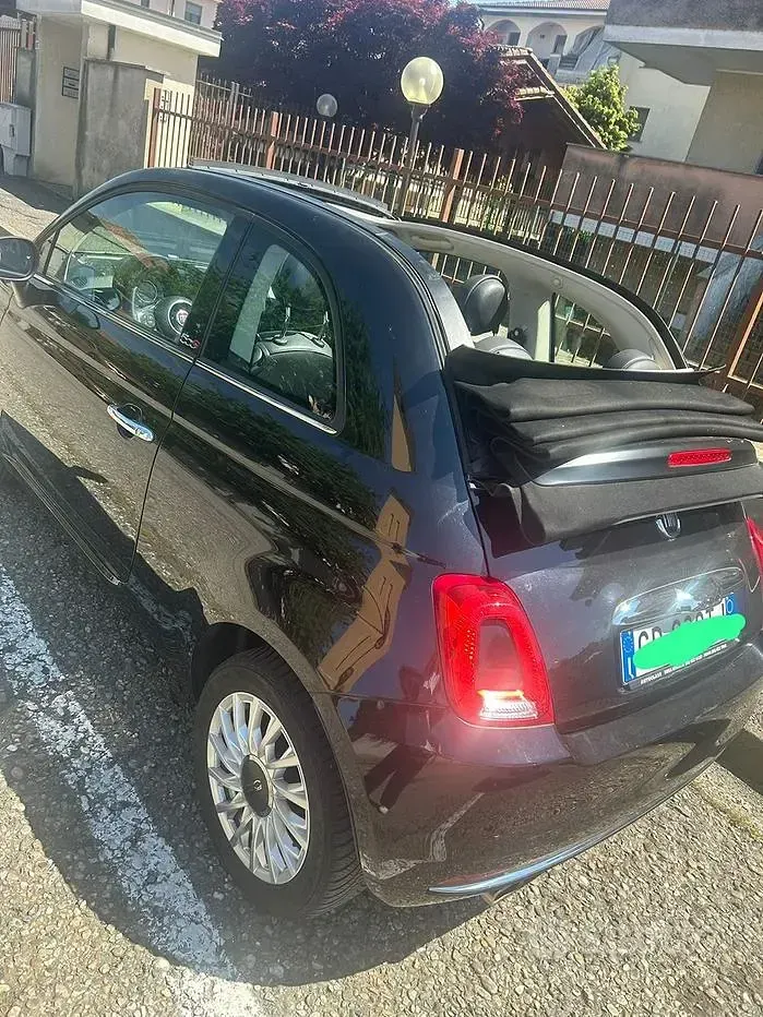 Usata Fiat 500 105 CV (77 kW) 2019 Nero Cabrio