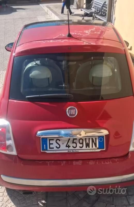 Usata Fiat 500 75 CV (55 kW) 2013 Rosso Berlina
